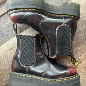Dr. Martens Women’s Burgundy Chelsea Boots